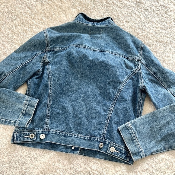 FADED GLORY Woman's Denim Medium Wash Button Down Jacket Size S - Picture 7 of 11